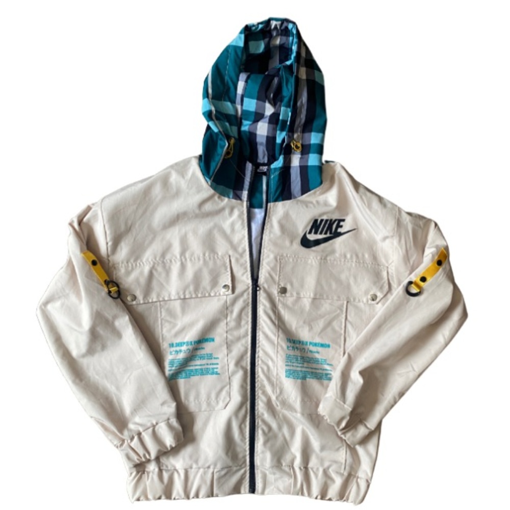 Nike 10.Deep X Pokemon Blue Full Zip Hooded Mosshino Coutube Jacket Junior Sz XL